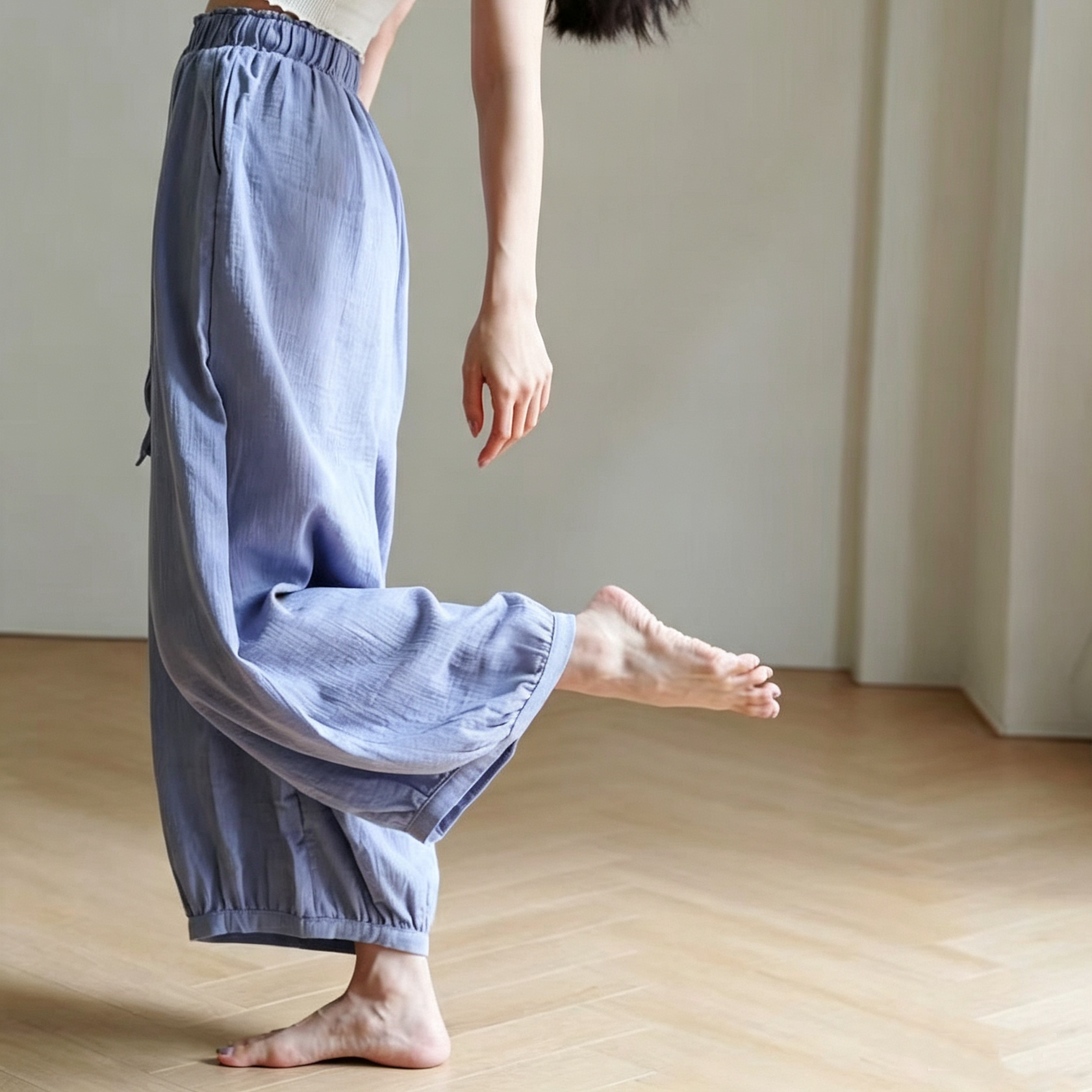 のののの　ヨガパンツ 綿100%ワイドバルーンパンツリラックスヨガパンツ 3186 – YogiPop