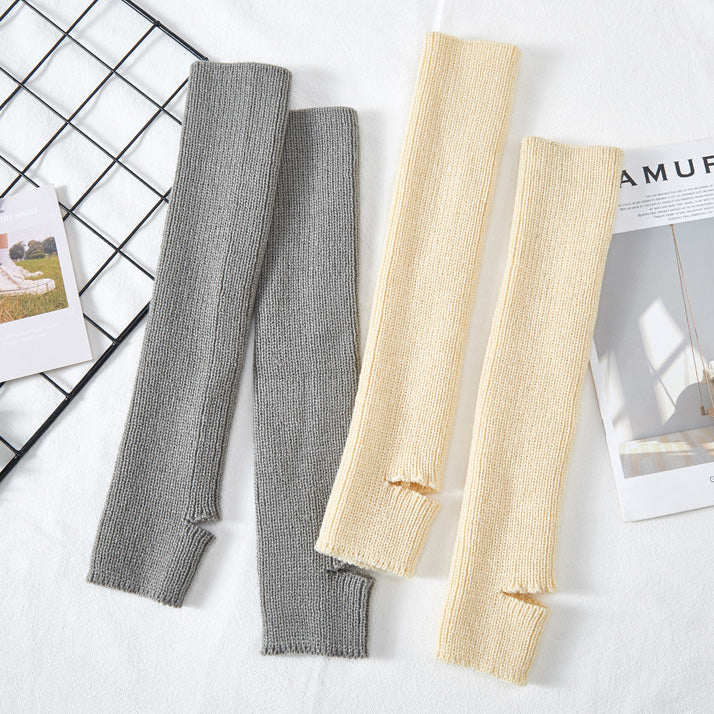 リブニットヨガレッグウォーマー 40cm 5028