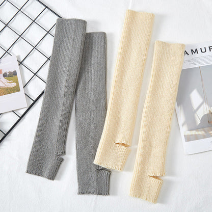 リブニットヨガレッグウォーマー 40cm 5028