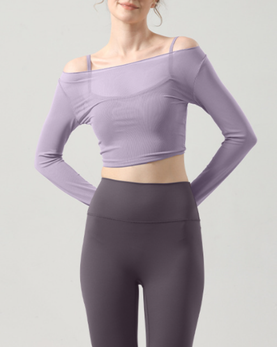 スゥプルボートネックシアーロングトップ 2369