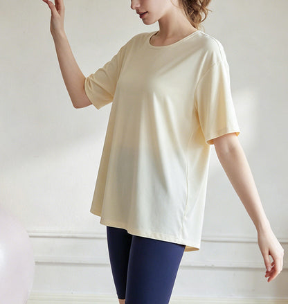 UVカットバックオープンスポーツウェア半袖Tシャツ 2503