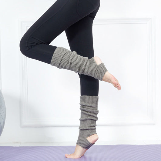 リブニットヨガレッグウォーマー 40cm 5028