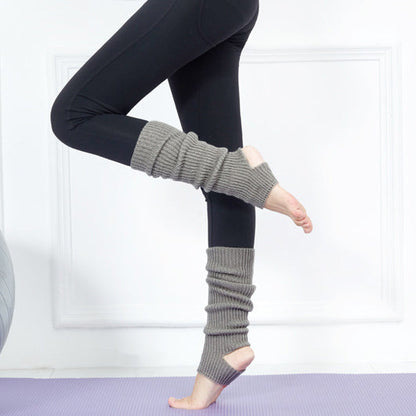 リブニットヨガレッグウォーマー 40cm 5028