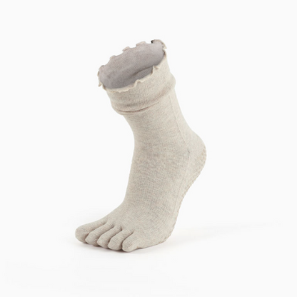 rメロウフリルリブ五本指着圧ヨガソックス 5027