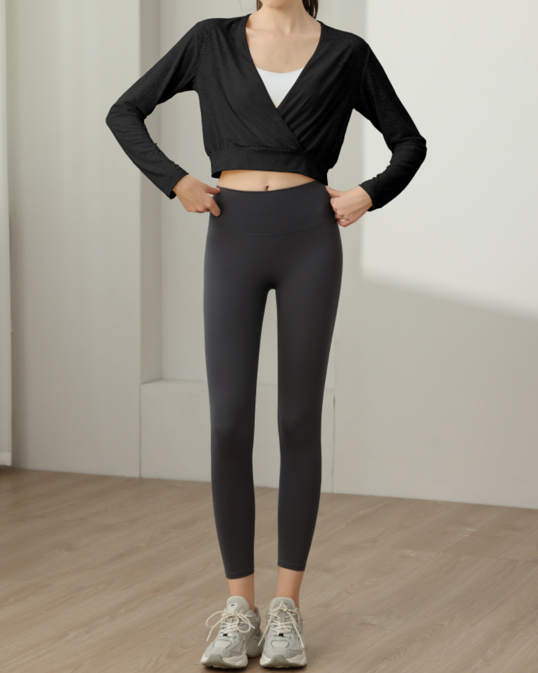 ミラージュカシュクールヨガロングトップ 2296