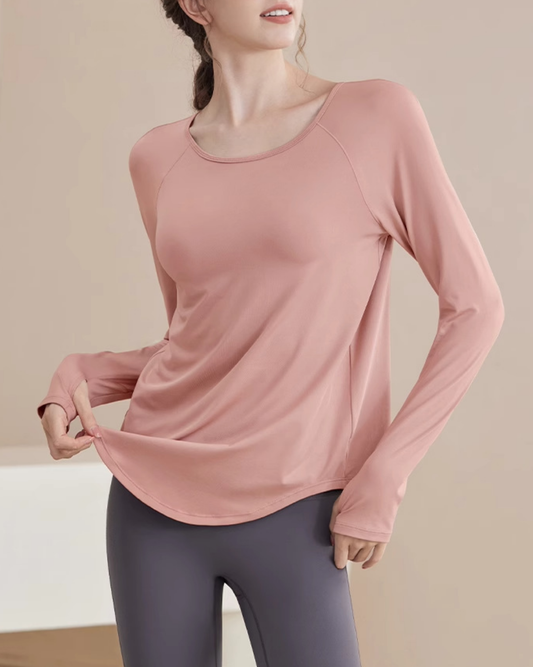 マカ二ヨガロングスリーブ 2370