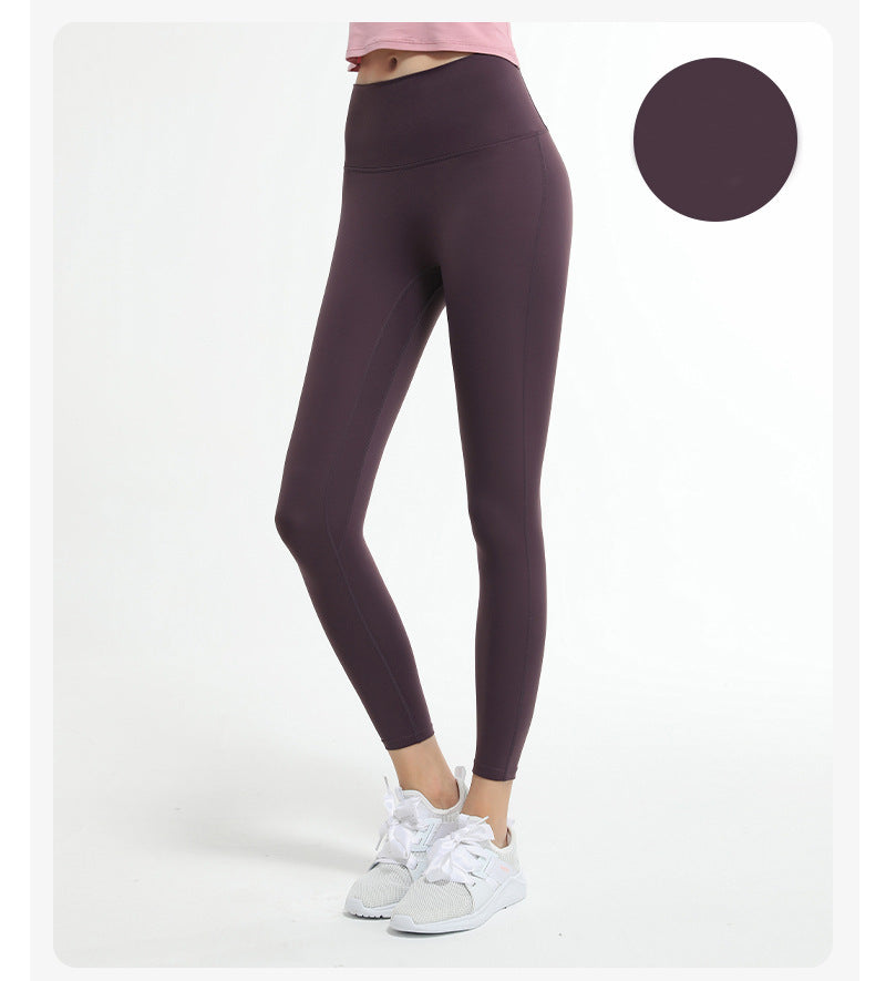 ヨガパンツハイウエストヒップアップ速乾ランニングレギンス 3150