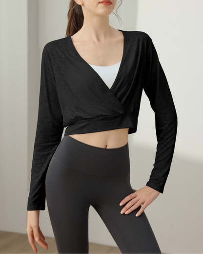 ミラージュカシュクールヨガロングトップ 2296