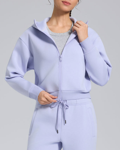 スフレタッチジップアップフリースジャケット 2374