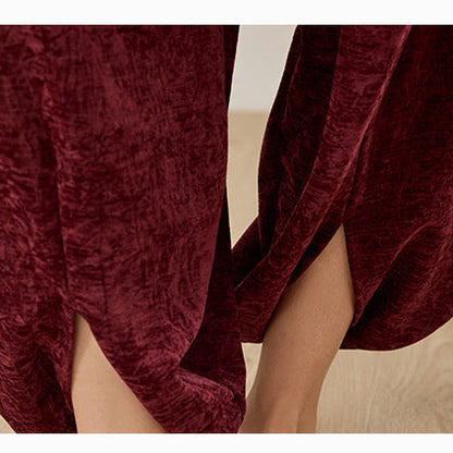 クリスマスレッド瞑想ゆったりバルーンヨガパンツ 3134