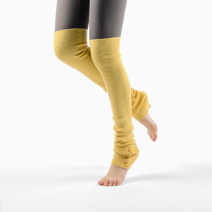 くすみカラーリブニットレッグウォーマー 62cm 5034