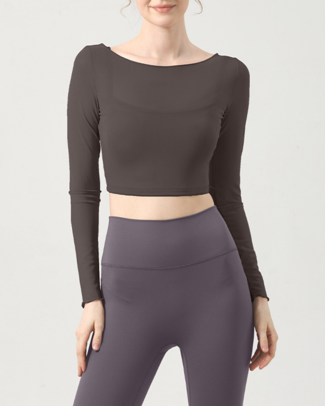 スゥプルボートネックシアーロングトップ 2369