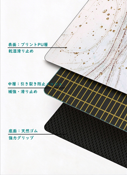 ナチュラルヨガマット 5mm（マーブル）5030