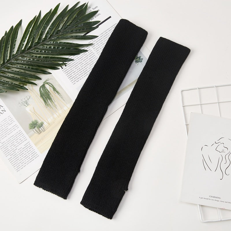 リブニットヨガレッグウォーマー 40cm 5028