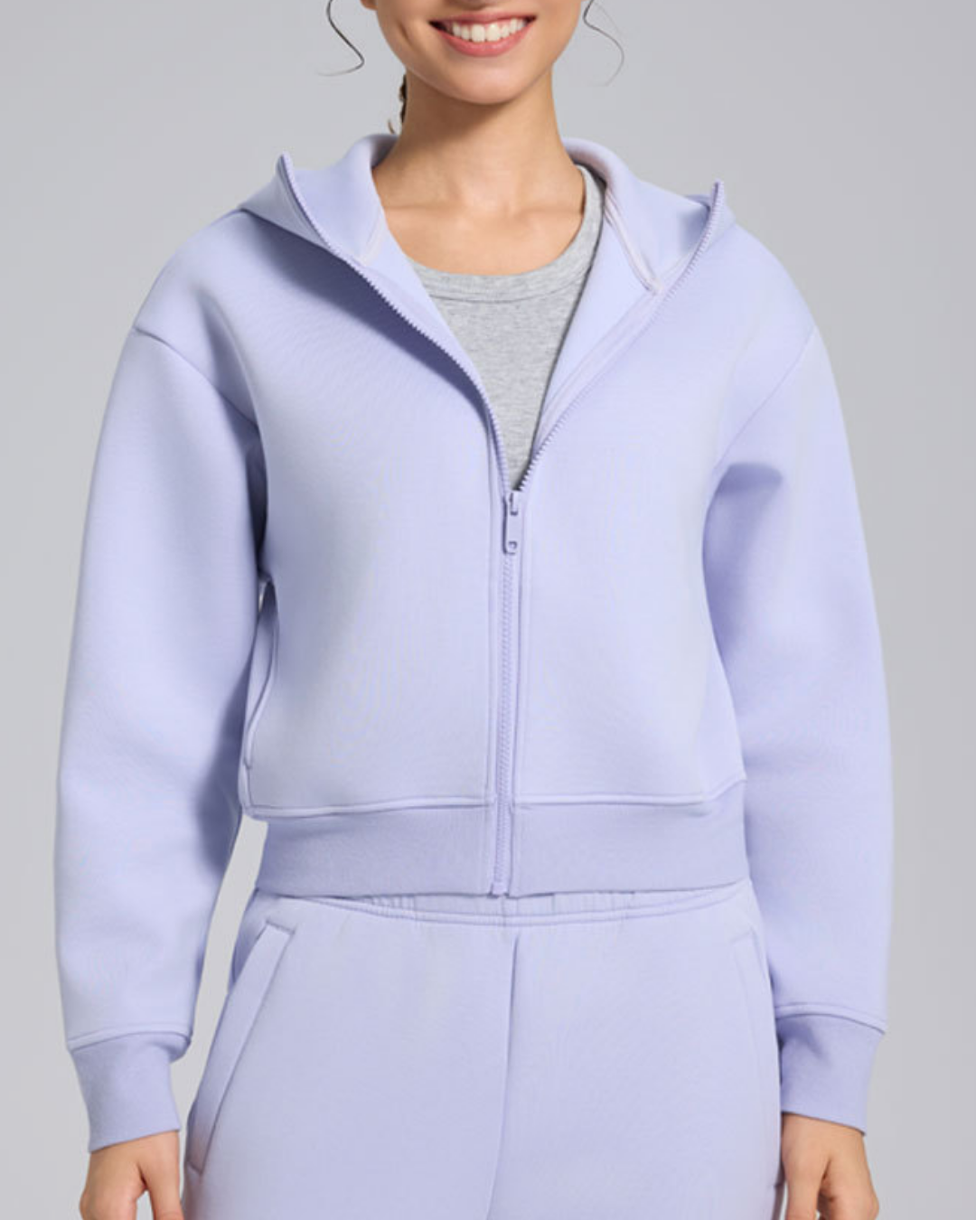 スフレタッチジップアップフリースジャケット 2374