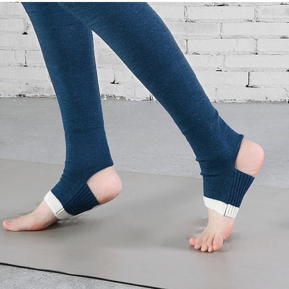 バイカラーリブヨガレッグウォーマー 5035