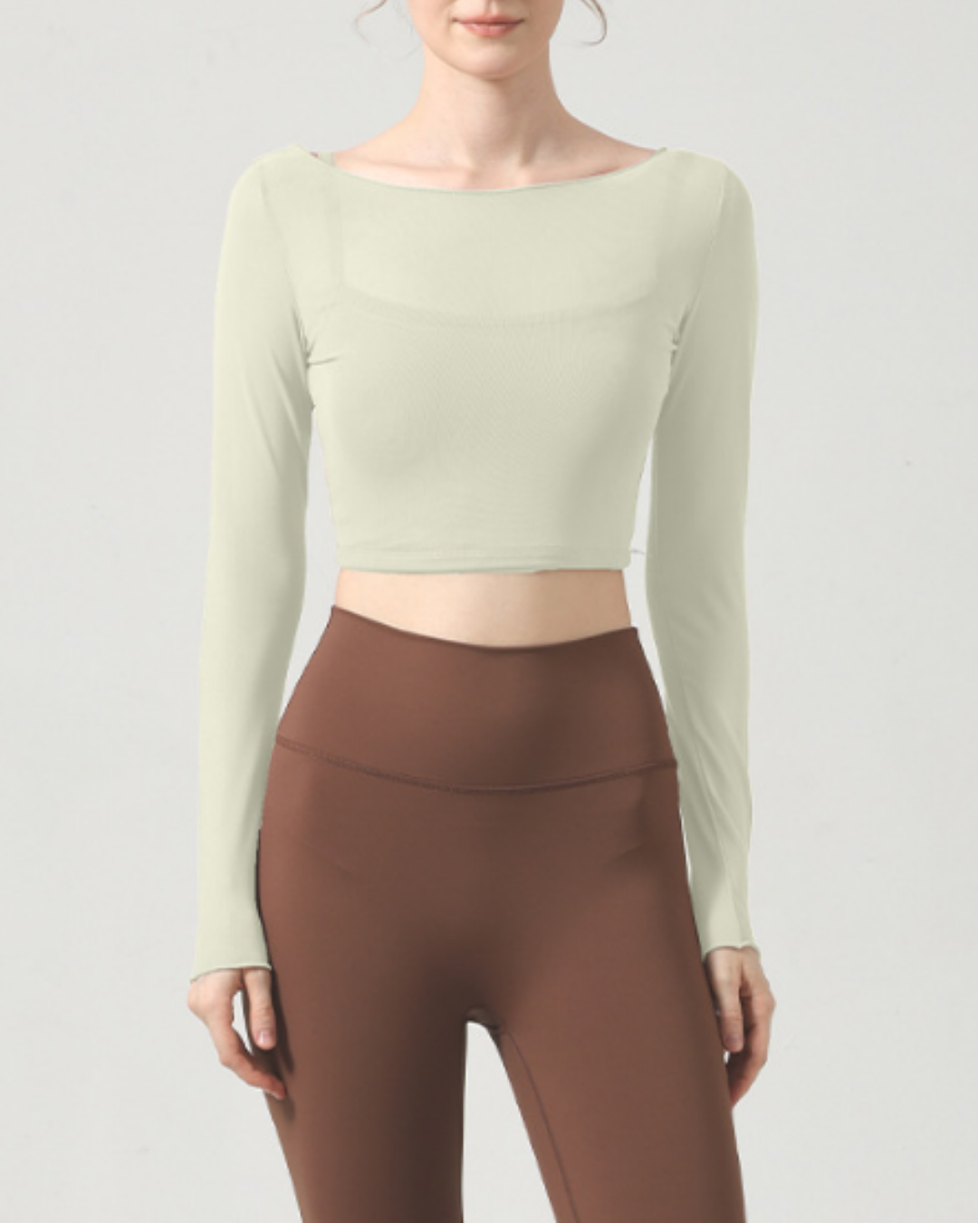 スゥプルボートネックシアーロングトップ 2369