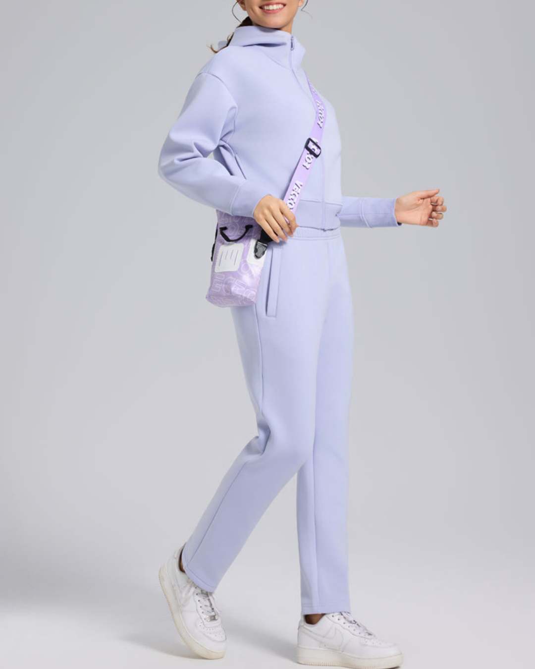 スフレタッチジップアップフリースジャケット 2374