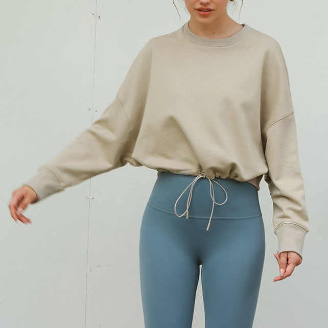 ドルマンスリーブ裾ドロストプルオーバー 2341