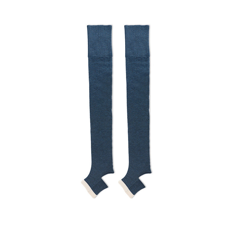 バイカラーリブヨガレッグウォーマー 5035