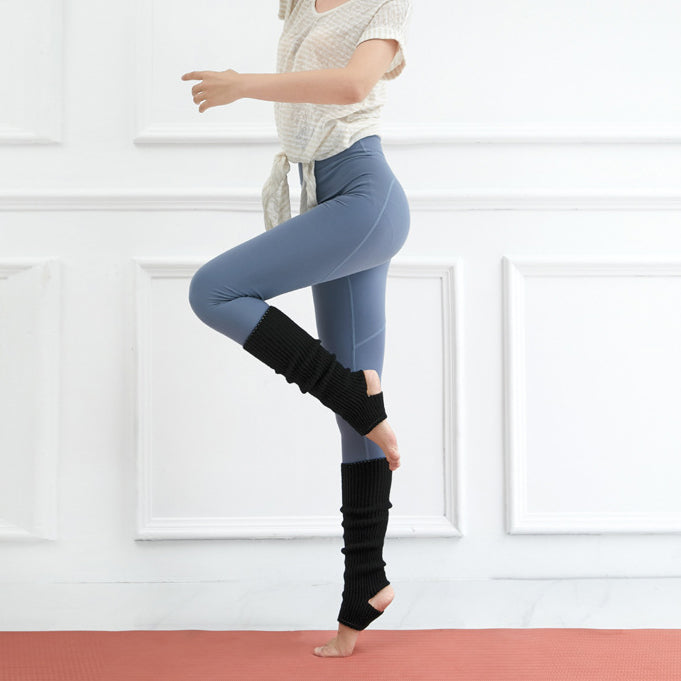 リブニットヨガレッグウォーマー 40cm 5028