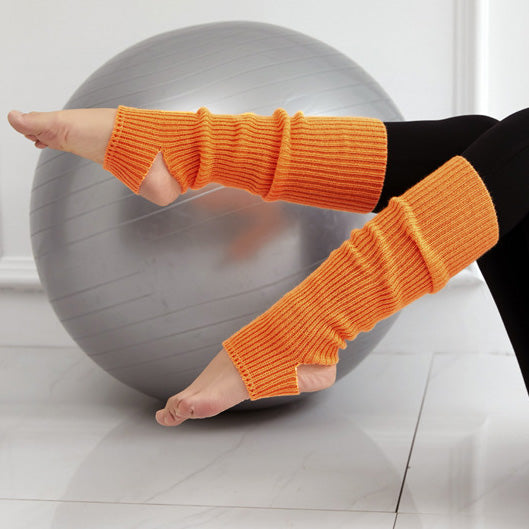 リブニットヨガレッグウォーマー 40cm 5028