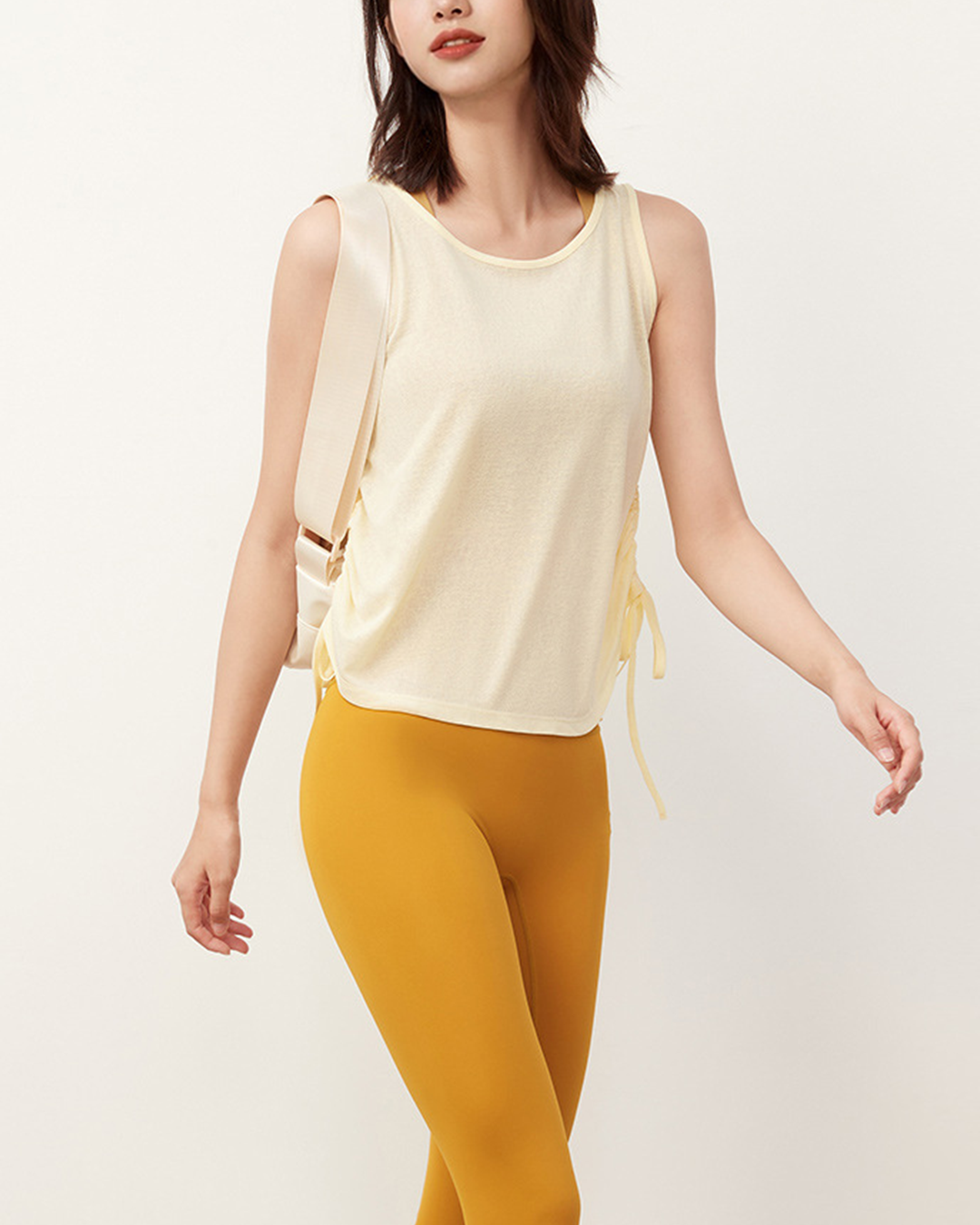 ニュアンスシアーサイドドロストヨガタンク 2356