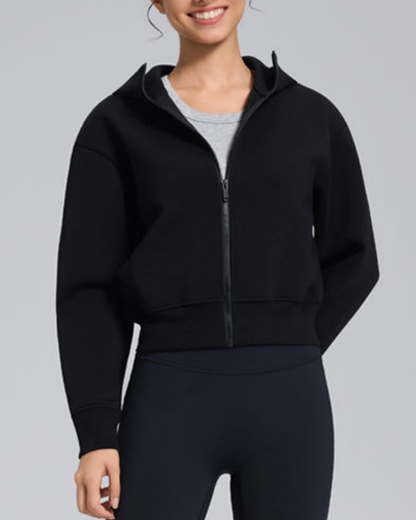 スフレタッチジップアップフリースジャケット 2374