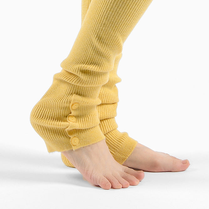 くすみカラーリブニットレッグウォーマー 62cm 5034