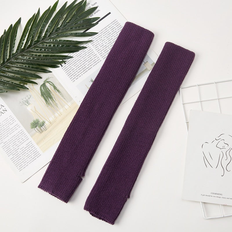 リブニットヨガレッグウォーマー 40cm 5028