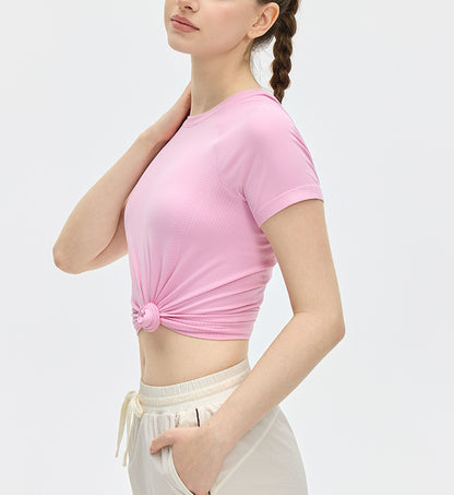 フィットネス半袖トレーニングスポーツウェアTシャツ 2506