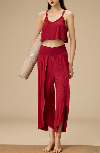 竹繊維プレミアム禅意インサイドフローヨガ2点セット4104