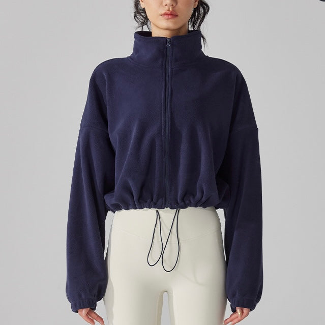 モコモコターフェル スタンドカラー ジャケット 2406