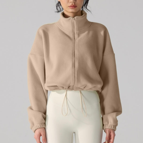 モコモコターフェル スタンドカラー ジャケット 2406