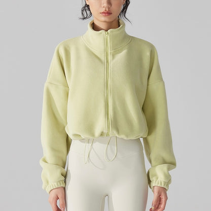 モコモコターフェル スタンドカラー ジャケット 2406