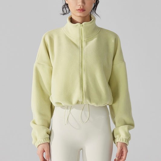 モコモコターフェル スタンドカラー ジャケット 2406