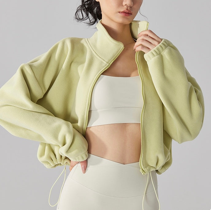 モコモコターフェル スタンドカラー ジャケット 2406