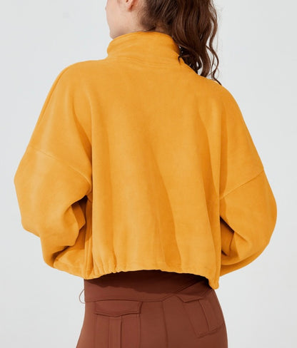 モコモコターフェル スタンドカラー ジャケット 2406