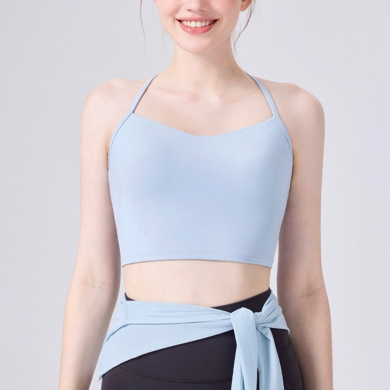 細ストラップ クロスバック デザインヨガトップス 2419