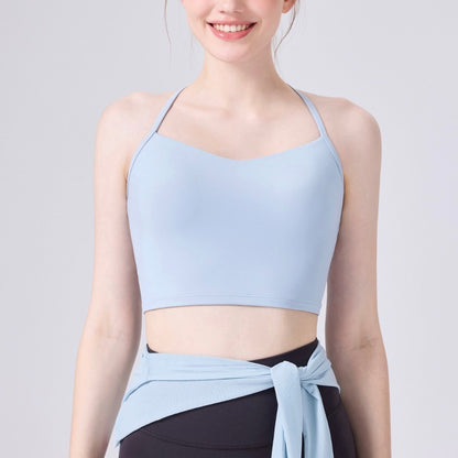 細ストラップ クロスバック デザインヨガトップス 2419