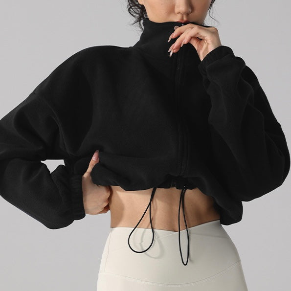 モコモコターフェル スタンドカラー ジャケット 2406