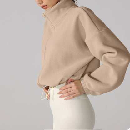 モコモコターフェル スタンドカラー ジャケット 2406