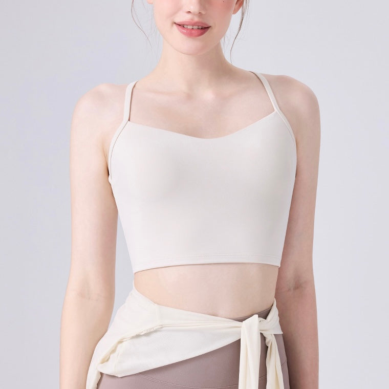 細ストラップ クロスバック デザインヨガトップス 2419