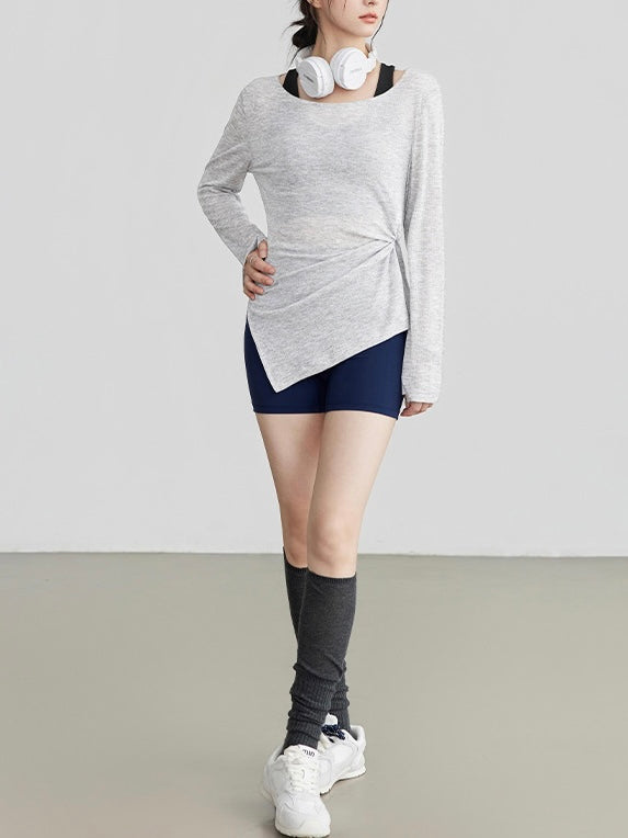 シックなシアーシアーヨガスリーブ 2403