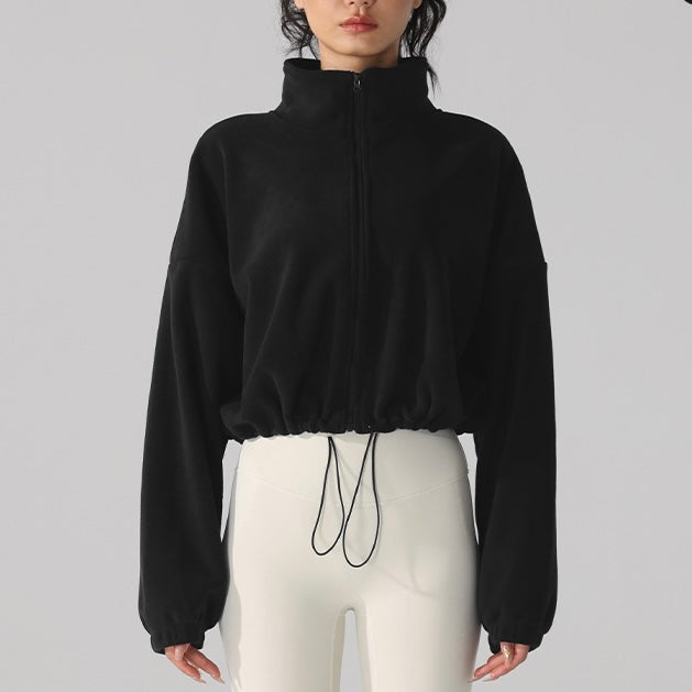 モコモコターフェル スタンドカラー ジャケット 2406