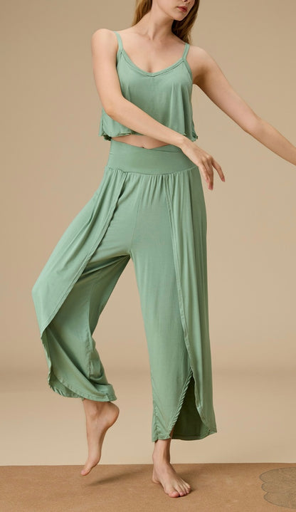 竹繊維プレミアム禅意インサイドフローヨガ2点セット4104