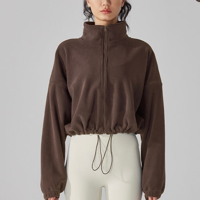 モコモコターフェル スタンドカラー ジャケット 2406