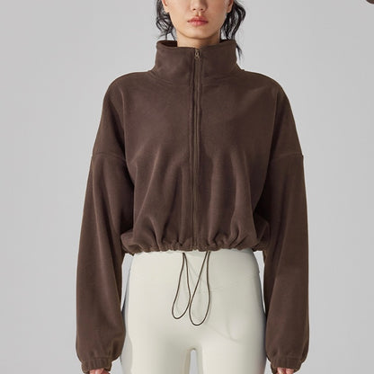 モコモコターフェル スタンドカラー ジャケット 2406