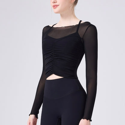 ワンデコルテリバーシブルメッシュカバーアップ 2418