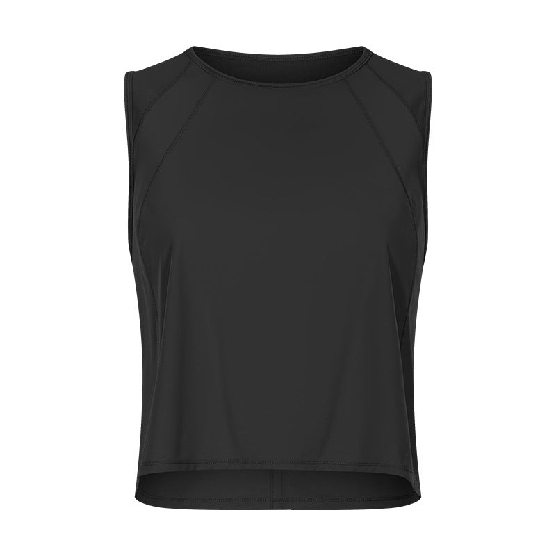 メッシュ切替バックバックオープンノースリーブタンクトップ 2542